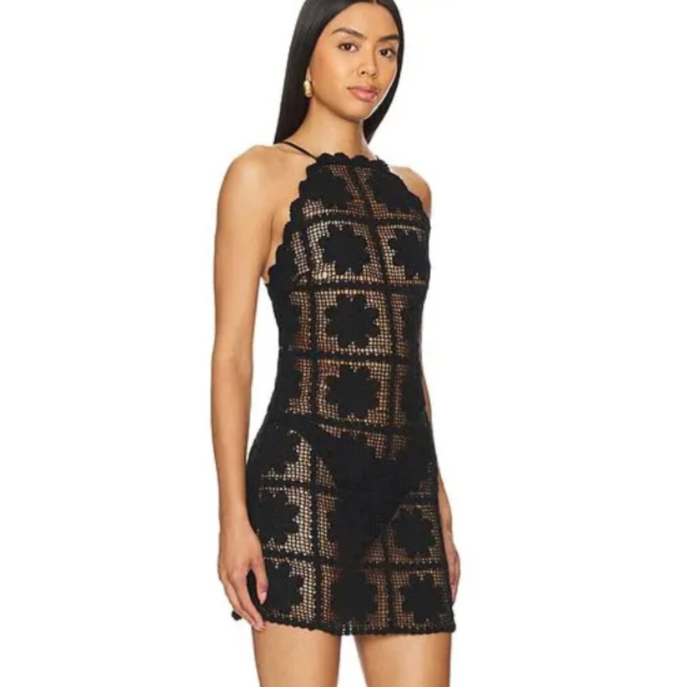 NWT Tularose Winslet Mini Dress (Black - Size M) - Picture 3 of 3